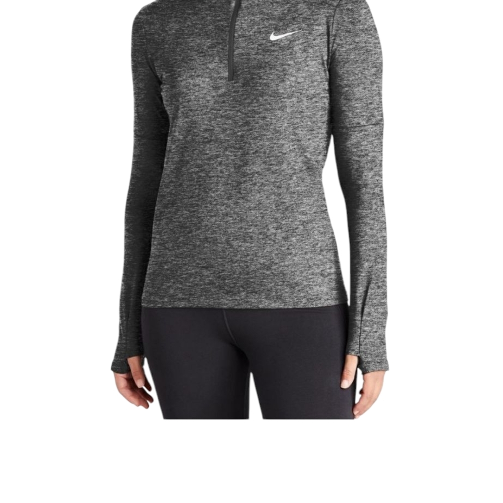 Nike Gray Fitted Polo Sweatshirt